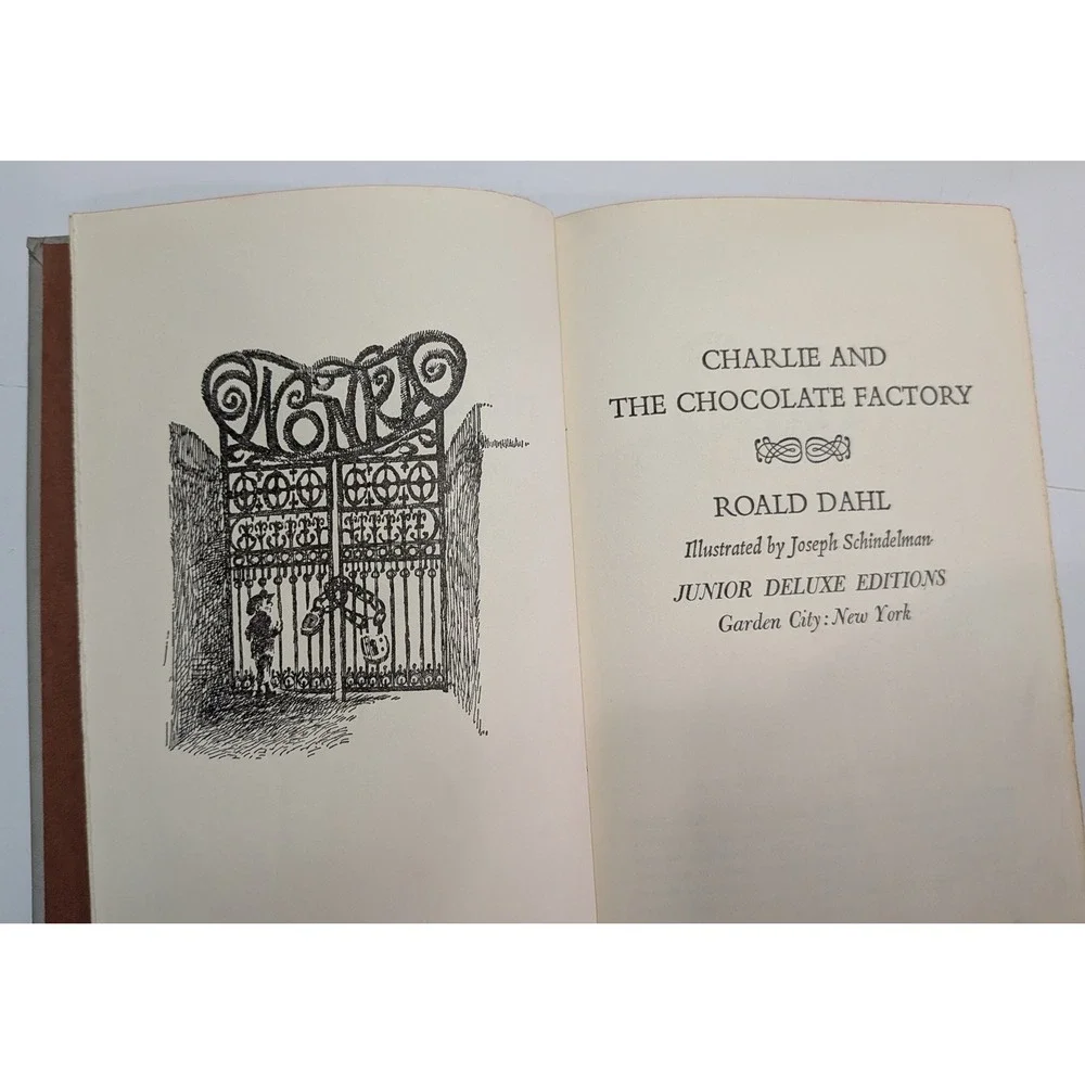 Roald Dahl Charlie and the Chocolate Factory Junior Deluxe Edition Grey Pink